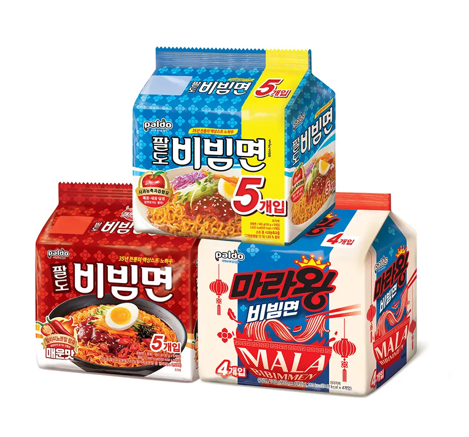 무료배송-팔도 비빔면 삼총사 (비빔면5개 + 매운맛 5개 +마라왕 4개)